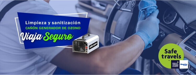 Limpieza y sanitización, cañon generador de ozono